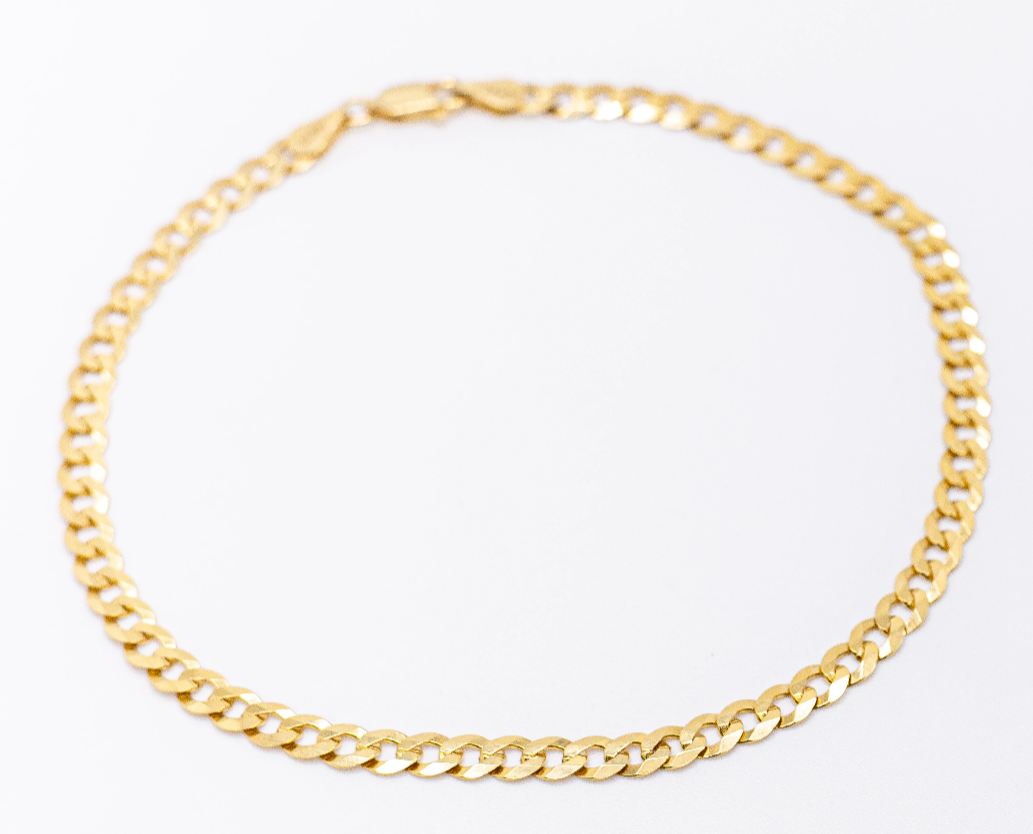 10k curb link anklets
