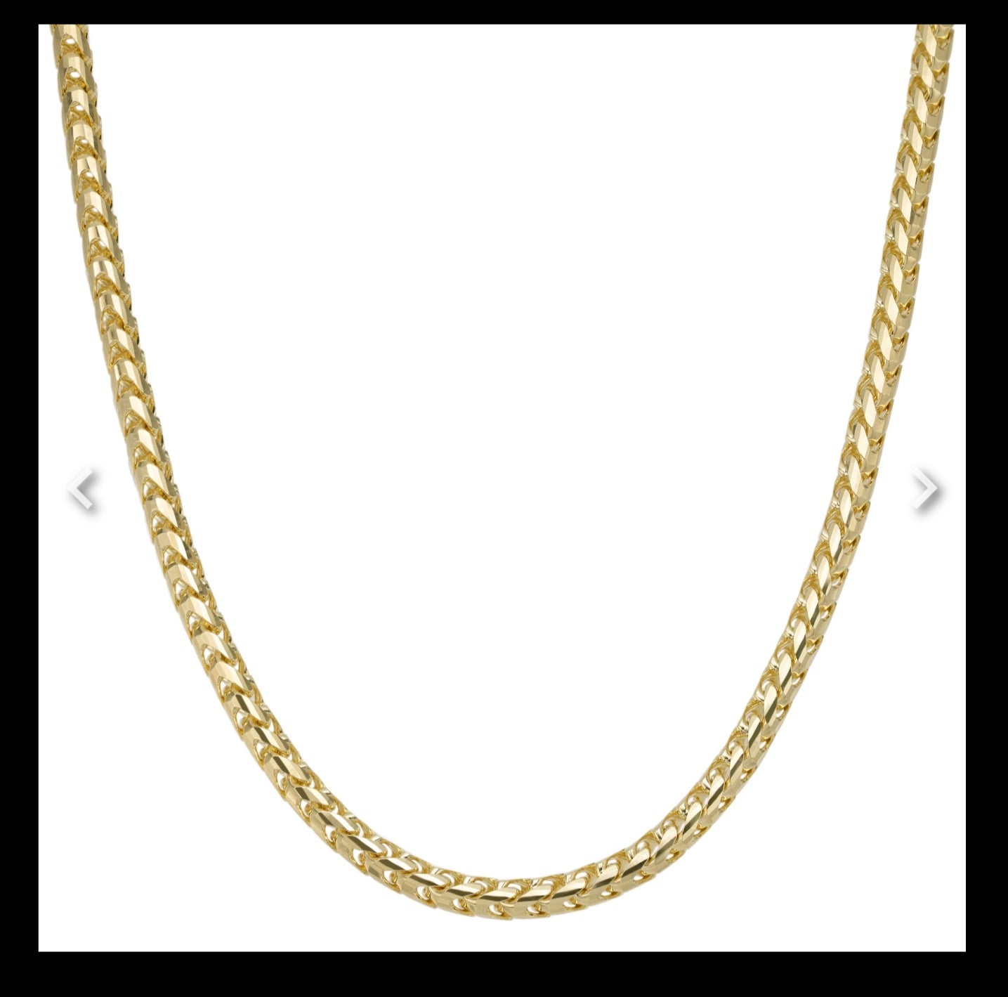 10k SOLID FRANCO MEN CHAIN 4MM TO 5MM