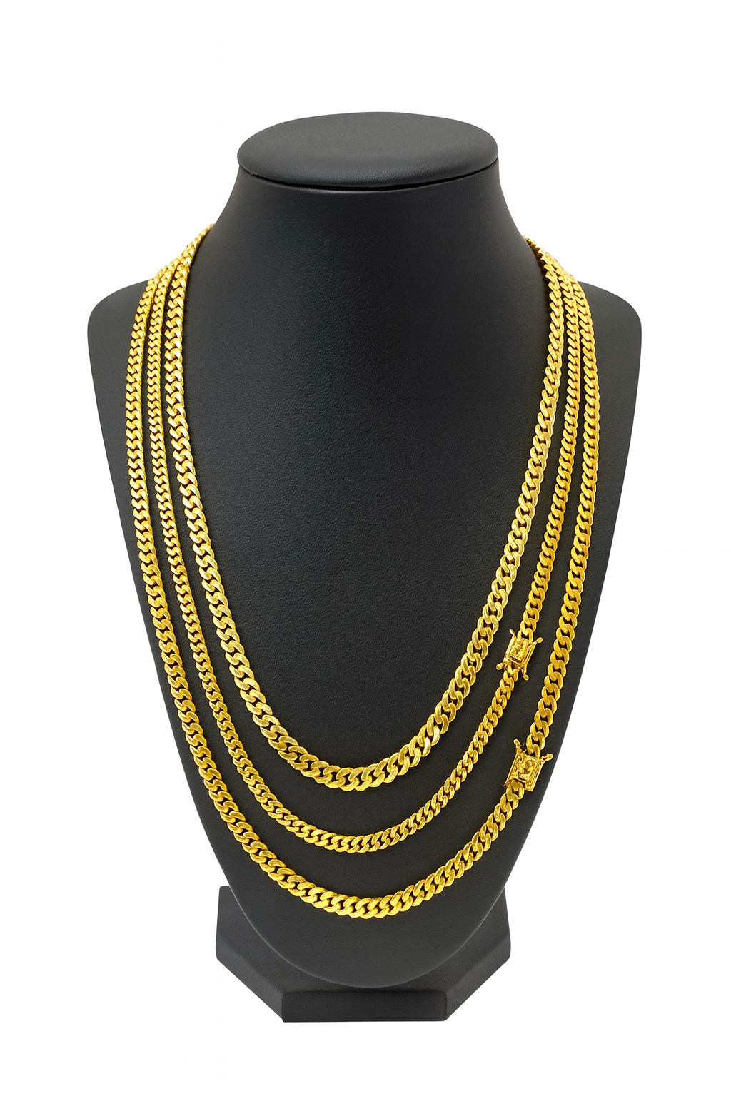 10k Solid Miami Cuban Chain Unisex 4MM to 6MM