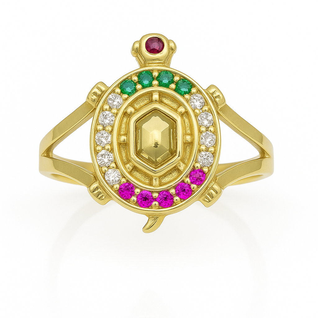 10K TURTLE RING