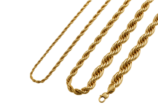 18k Solid Rope Chains
