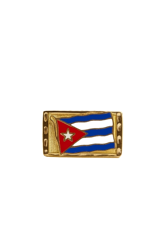 10K CUBAN FLAG RING