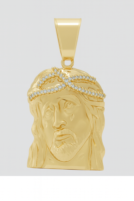 10k JESUS FACE PENDANT