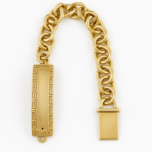 10k Solid Chino Link Bracelet