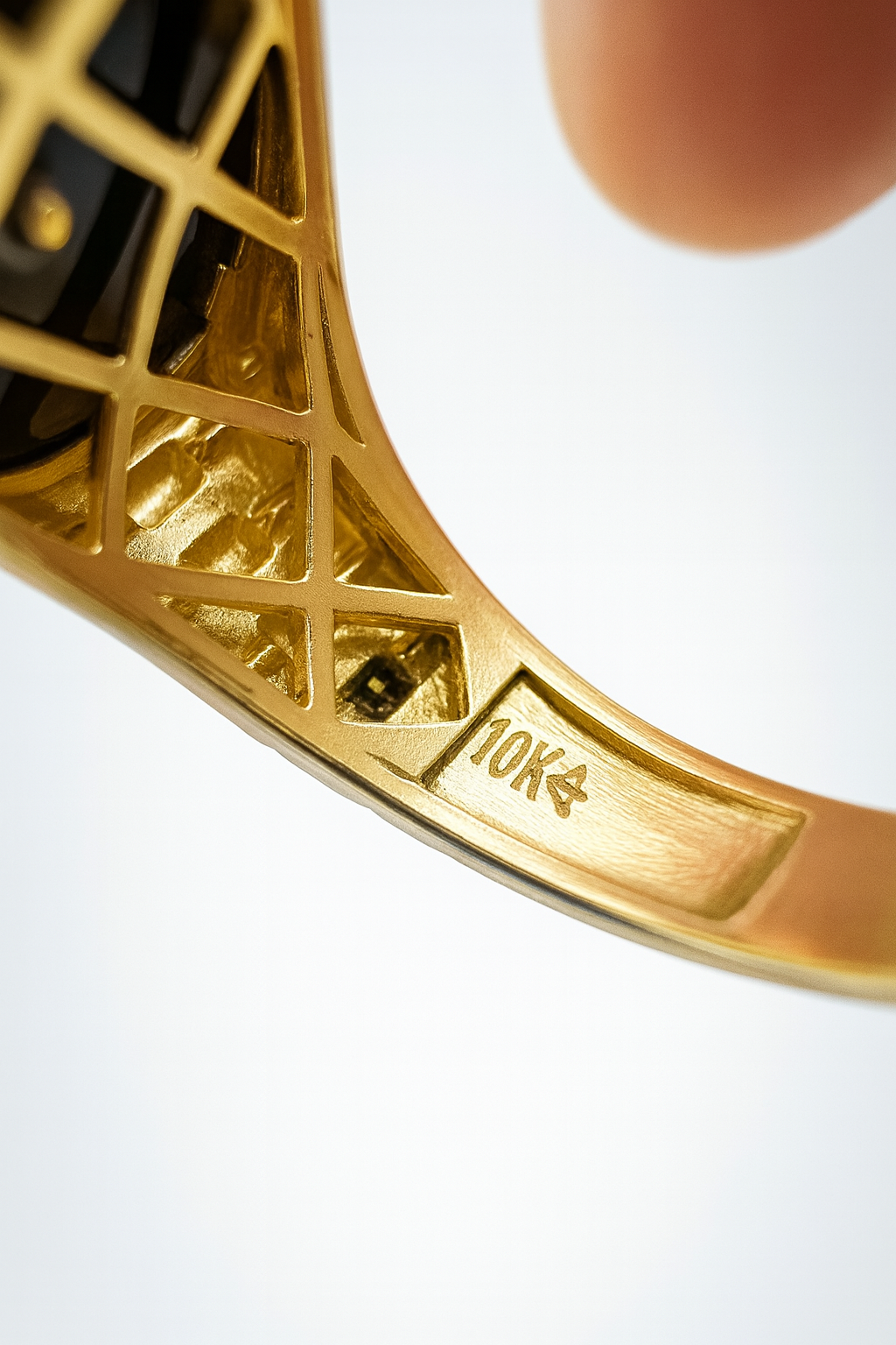 10k Yellow Gold Crown Men Ring