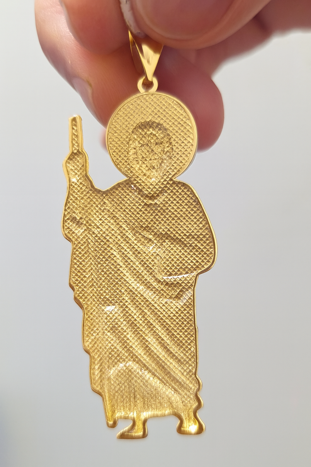 10k Yellow Gold St Jude Men Pendant
