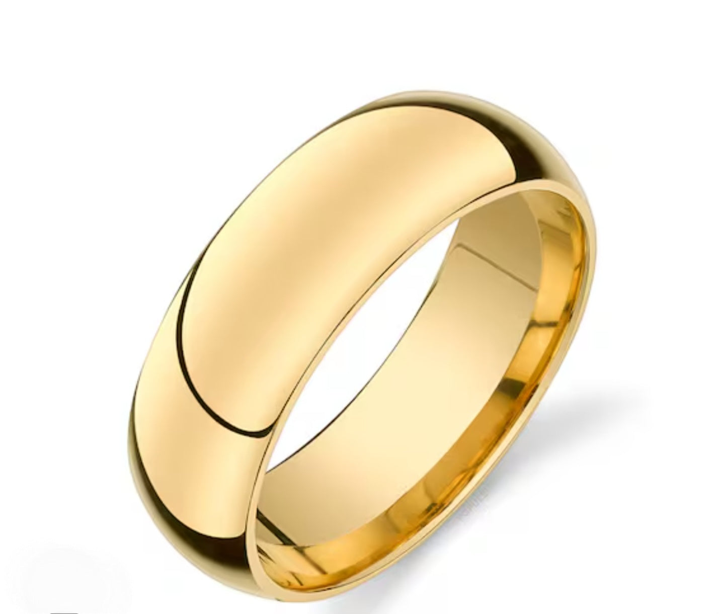 10k and 14k Solid Gold Wedding Band Unisex