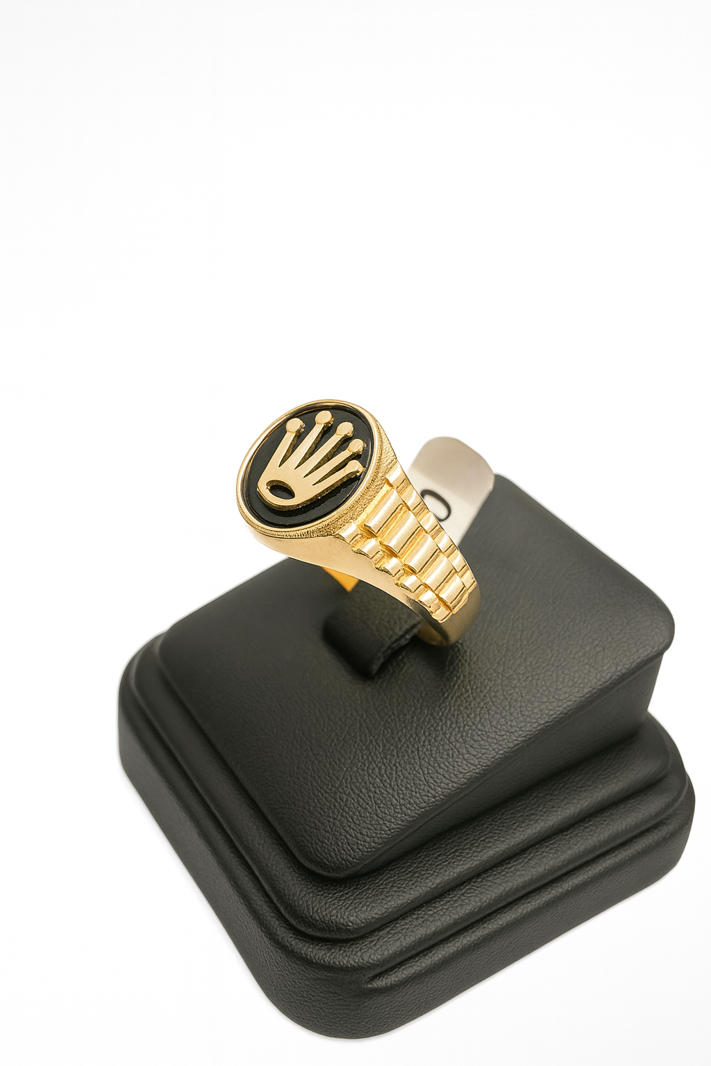10k Yellow Gold Crown Men Ring