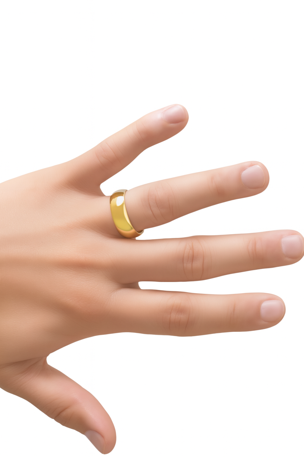 10k and 14k Solid Gold Wedding Band Unisex
